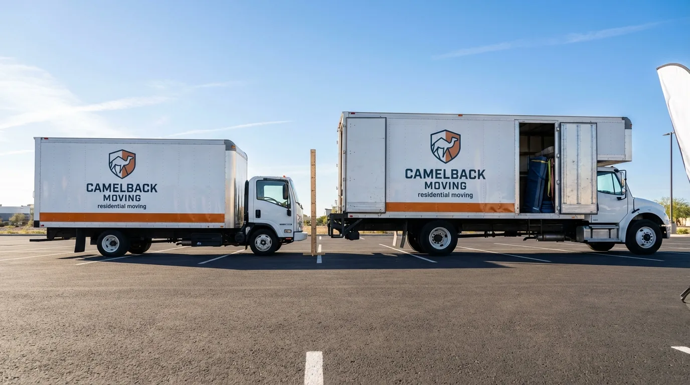 Moving truck size capacity guide in Shattuck